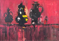 Still Life in Black and Rose