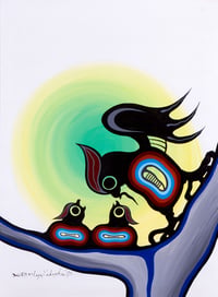 Nesting Bird Family