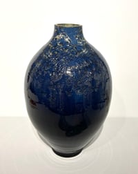 Night Blue Bulb Shaped Vase