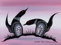 Untitled (Dancing Loons)