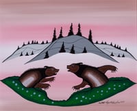 Untitled (Pair of Wolverines)
