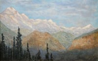 Looking up the Yoho Valley, Rockies