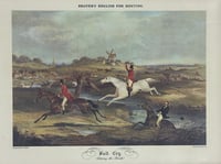 Shayer's English Fox Hunting: Full Cry - Clearing the Brook