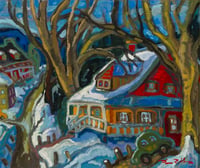 Red House in Winter
