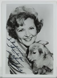 Betty White  personalized Autograph