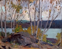 Birches, Molly Island, Smoke Lake, Algonquin Park