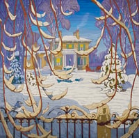 After Lawren Harris, Red sleigh, Winter, 1919