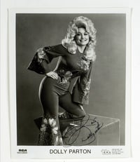 RCA Records / Top Billing, Inc. Dolly Parton Original Promotional 8x10 Signed Lithograph | Non-Personalized | Mid-70s Signature Variant
