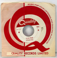 The Guess Who? – His Girl / It's My Pride (1966 Quality Records First Pressing)