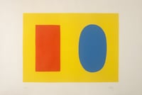 Orange and Blue Over Yellow