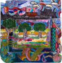 Untitled (Abstract Landscape Beyond Frame)