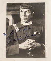 Leonard Nimoy as Spock Signed Photo
