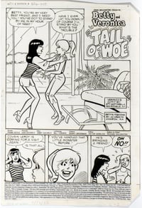 Archie's Girls Betty and Veronica #326 - Original Artwork For Complete 6 Page Story "Tail of Woe"