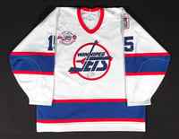 Randy Gilhen Winnipeg Jets Signed Game Worn Jersey