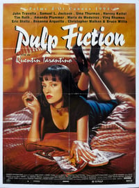 Pulp Fiction Original Movie Poster - Palme d'Or Cannes
