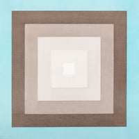 Composition 74114 (Monochromatic Grey with Light Blue Band)