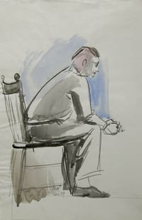 Untitled (Seated Figure Study)
