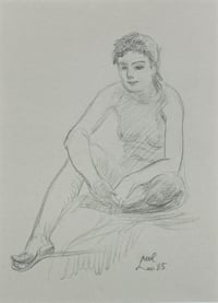 Untitled (Seated Figure Study)