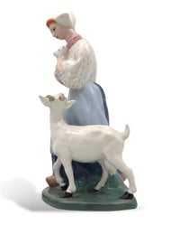 Dutch Girl with Goats