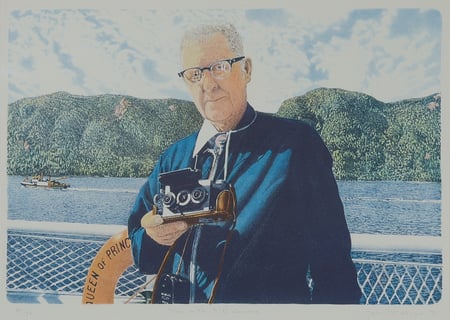 Man with 3-D Camera