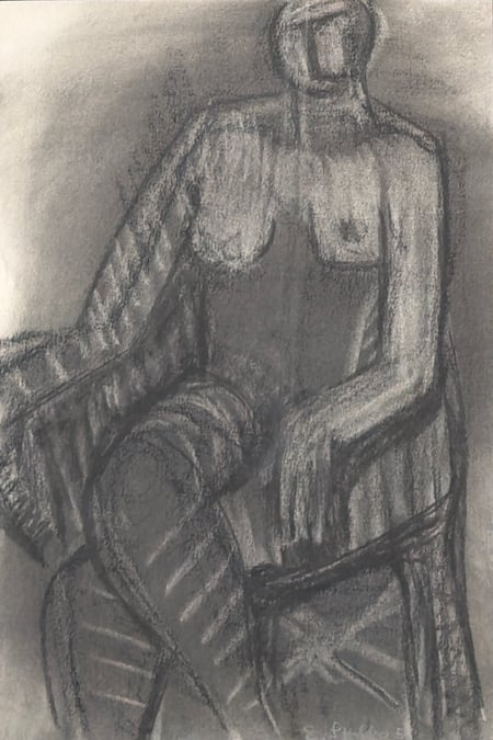 Untitled (Seated Figure Study)