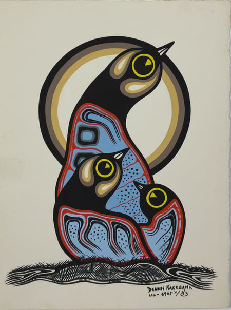 Untitled (Bird family group)
