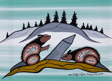 Untitled (Beaver Pair)