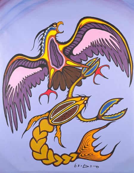 Untitled (The Great Crayfish and the Thunderbird)