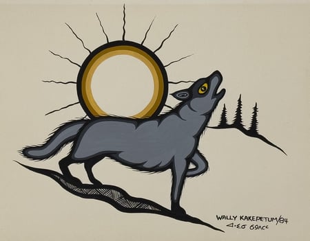 Untitled (Howling Wolf)