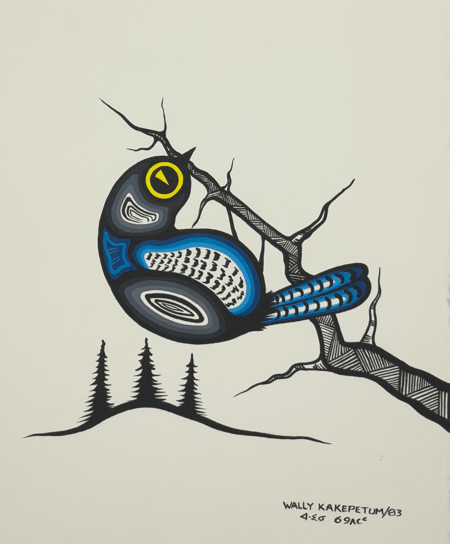 Untitled (Bird on a branch)