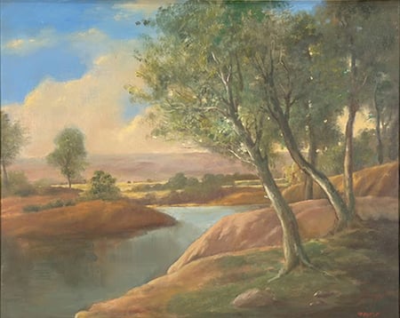 Untitled (Prairie River Scene, Manitoba)