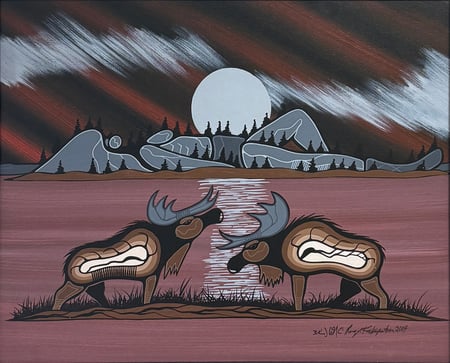 Untitled (Moose Pair)