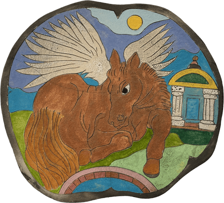 Horse Admiring Reflection - Wall Hanging