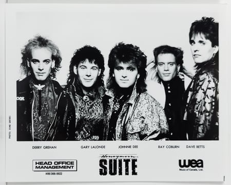 WEA Music Canada Honeymoon Suite 'The Big Prize' Era Unsigned Promotional 8x10 Glossy Photos
