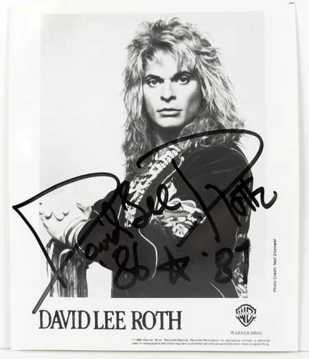 David Lee Roth Autograph