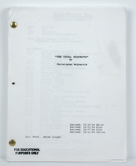The Usual Suspects (1995) - Official Studio Script