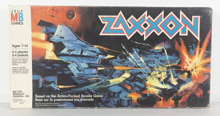 ZAXXON Milton Bradley Board Game