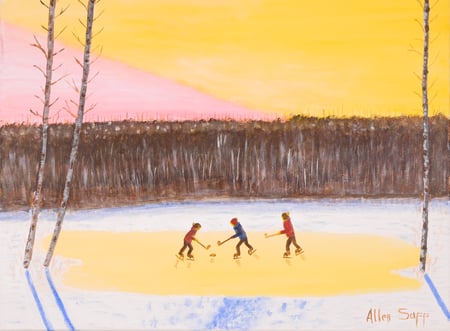 Hockey at Sunset