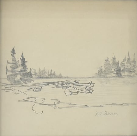 Untitled (Dock with Boats)
