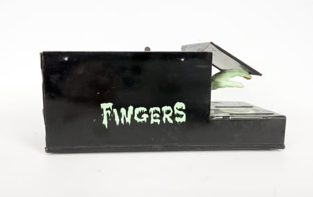 Frankonia Black Metal "Fingers" Mechanical Wind-up Coin Bank
