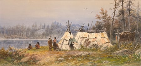 Untitled (Encampment Along the River)
