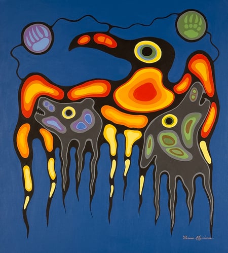 Untitled (Thunderbird and Animal Spirits)