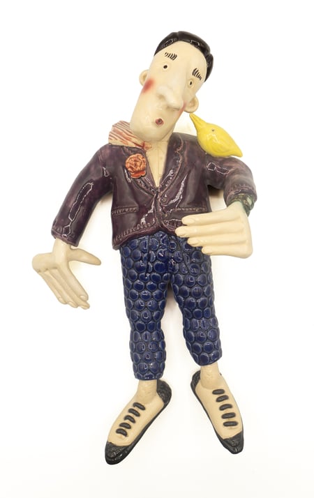 Untitled (Man with Bird)