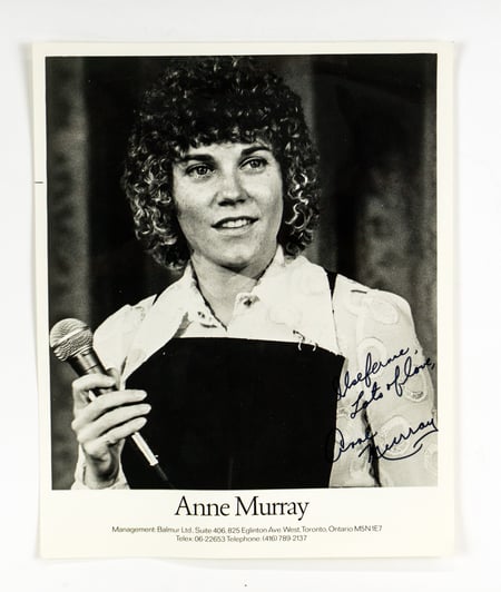 Anne Murray Promotional 8x10 Glossy In-Person (IP) Signed Autograph