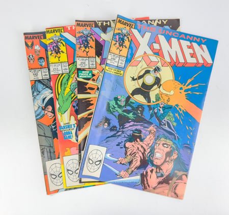 The Uncanny X-Men Key Comics Bundle #245, #249, #250, #253