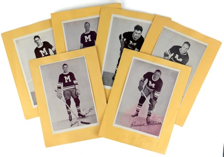 Set of 6 Montreal Maroons - Crown Brand Hockey Photos