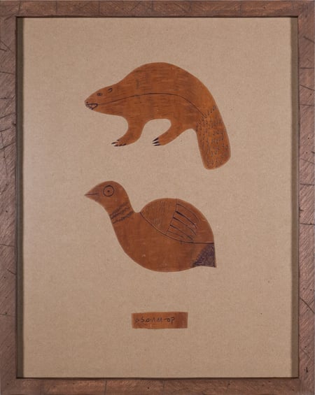 Birchbark Studies (Beaver and Bird)