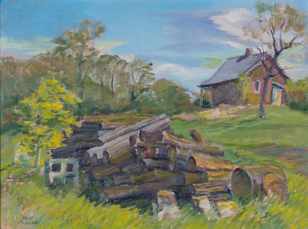 Firewood at My Studio