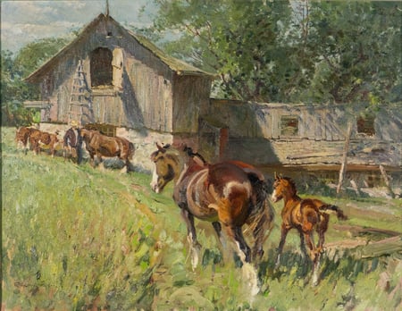 Farm Scene Near Valleyfield, P.Q.