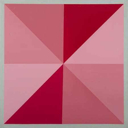 Composition 7486 (Red and Rose Star)